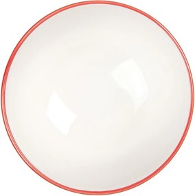 Biela keramická miska so vzorom Mibbo - Ø 9*5 cm / 125 ml