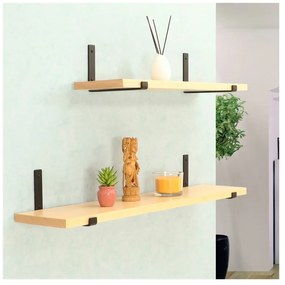 Polica na stenu s konzolou Rita 50 cm BUK