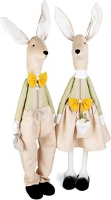 Dekoračná figúrka WI A zajačik béžová / zelená