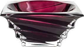 KRIŠTÁĽOVÁ MISKA BOHEMIA CASABLANCA BURGUNDY 280MM
