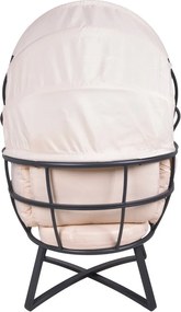 Béžové kovové záhradné kreslo Delos – Garden Pleasure