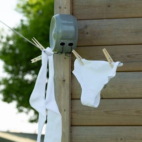 Sivý nástenný sušiak na bielizeň 30 m – Addis