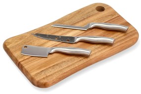 Drevená doštička na krájanie s príslušenstvom 22x38 cm – Holm
