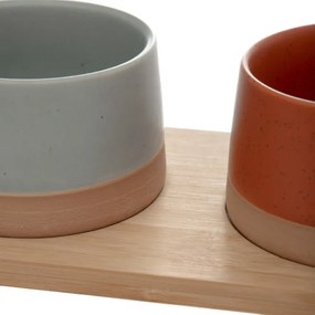 Sada troch servírovacích misiek COMIDA na stojane 893747