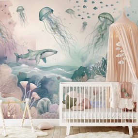 Fototapeta podmorský svet v pastelových farbách