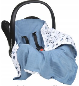 Vulpi Mušelínová deka do autosedačky Baby 80x80 Farba: staroružová