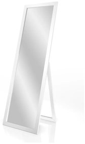 Stojacie zrkadlo v bielom ráme Styler Sicilia, 46 x 146 cm