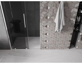 Mexen Velar, posuvné sprchové dvere do otvoru 90 cm, 8mm šedé sklo, chrómová, 871-090-000-41-01