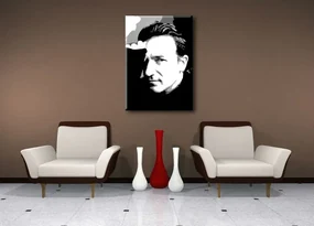 Ručne maľovaný POP Art obraz Bono-U2 | rôzne rozmery