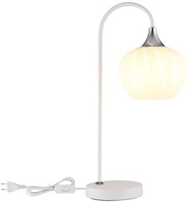 Globo 15548TW - Stolná lampa MAXY 1xE27/40W/230V biela