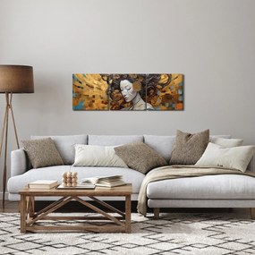 Obraz - Ľahkosť (s hodinami) (90x30 cm)