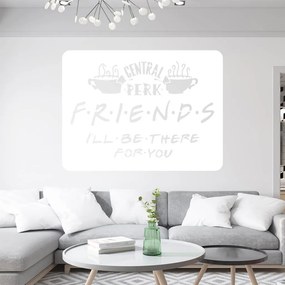 Veselá Stena Samolepka Priatelia Friends Farba: bílá, Veľkosť: 80 x 60 cm
