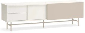 Béžovo-krémový TV stolík 180x56 cm Nube – Teulat