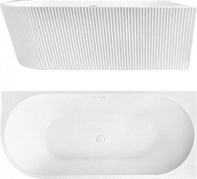 Rea Wenus, akrylová rohová vaňa 1700x800x575 mm, pravá, biela s bielou odtokovou zátkou, REA-W0130