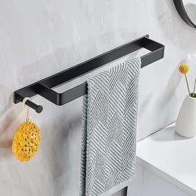 Rea Rea, kúpeľňový držiak/háčik na uteráky, čierna matná, REA-98025