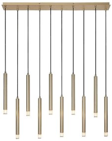 Rabalux 72365 - Luster na lanku RAMIRA 10xG9/5W/230V zlatá