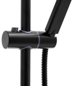 Sprchová súprava KIT - čierna - hlavica 20x20 cm