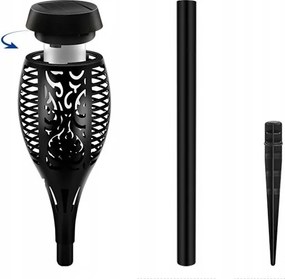 SADA 4 solárnych LED bateriek s efektom plameňa a ohňa IP44 do záhrady