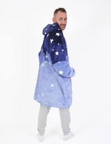 Baránková mikina mikroplyš – Nočná obloha veľkosť L