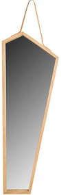 Rea Tutumi, asymetrické zrkadlo na pásku 85 x 30 cm YMJZ20217, hnedá, HOM-08888