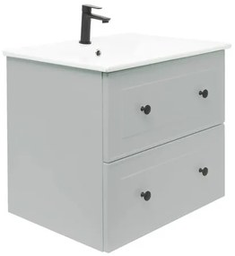 Kúpeľňová skrinka s umývadlom Naturel Forli 60x53x46 cm v šedej farbe mat FORLI60GMU, 1 ks