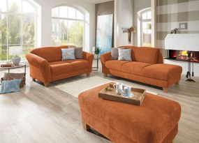 XXXLutz LEŇOŠKA, textil, terakotová Sit & More - Online Only obývacie izby - 000144005383