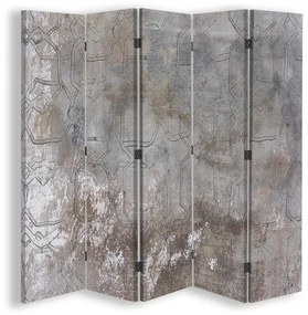 Gario Paraván Tlmená sivá Rozmery: 180 x 170 cm, Prevedenie: Klasický paraván