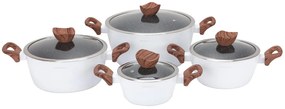 Wellhox ROSA BELLA biela 8-dielna sada hrncov
