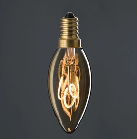 Jantárová dizajnová žiarovka Led Amber - 3,5*10 cm / E14