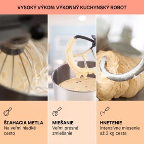 Klarstein Bella Elegance, kuchynský robot, 1800 W, 1,7 PS, 6 stupňov, 5 l