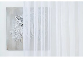 Biela voálová záclona 300x260 cm Crush – Mendola Fabrics