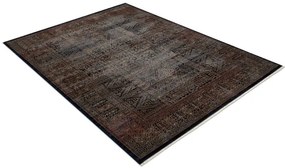 Koberec KESHAN, strapce 1251/53511 zlatý / modrý