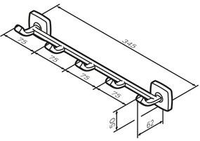 Háčik na uteráky AM.PM Gem AGA35922 čierny