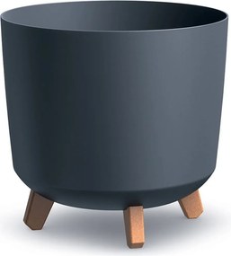 PROSPERPLAST Kvetináč GRACIA SQUARE 39 cm, antracit Veľkosť: L