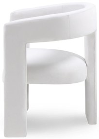 Designové křeslo LORY samet světle béžové