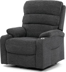 Polohovacie kreslo sivé, elektrické TV-S8348 GREY2