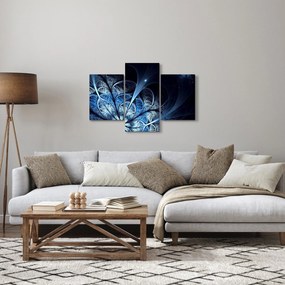 Obraz tmavomodrého kvetu (90x60 cm)