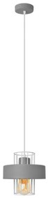 Luster na lanku VOLTA 1xE27/15W/230V šedá