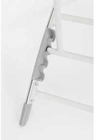 Biele kovové záhradné ležadlo Taylor – Bizzotto