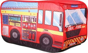 IPLAY Detský samoskladací stan požiarnické auto IPLAY, pre deti 3+, 110×70×70 cm