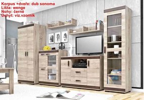 Obývacia stena Kombi P2, canyon / wenge
