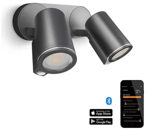 Steinel 058654- LED Vonkajšie vietidlo so senzorom SPOT DUO 2xGU10/7,5W/230V IP44 ST058654