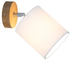 Spot-Light 56744174 - Nástenné bodové svietidlo APRILLIA 1xE27/25W/230V dub/biela
