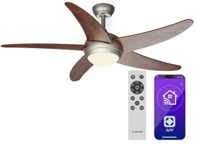 Bolero 2 v 1 Smart, stropný ventilátor, Ø 132 cm, svetlo 55 W, diaľkové ovládanie, ovládanie cez aplikáciu, 2 smery chodu