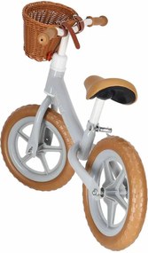 KIK Trike Fix Balance odrážadlo s košíkom, hnedé
