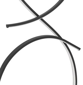 Eglo 901271 - LED Stojacia lampa SERPINS LED/20W/230V 3000K čierna