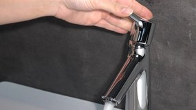 Hansgrohe Talis S, páková umývadlová batéria 100 s odtokovou súpravou, chrómová, HAN-72020000