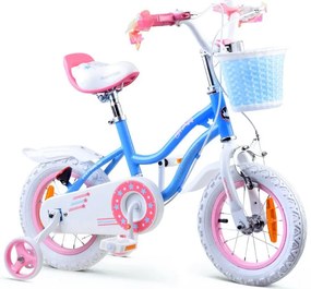 RoyalBaby Star Girl RB12G-1 12&quot; detský bicykel modro-biely 2021