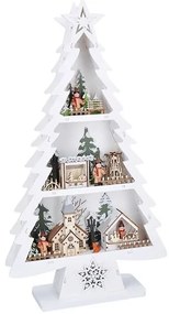 Solight 1V283 - LED vianočná dekorácia 13×LED/2×AA drevený stromček