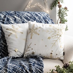 VIANOČNÁ DEKORAČNÁ OBLIEČKA NA VANKÚŠ ELEGANCE3 45X45 CM VZOROVANÁ